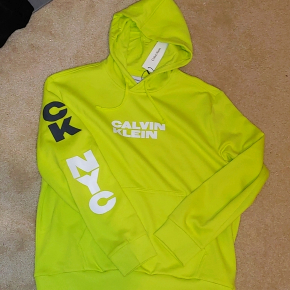 Calvin Klein logo pullover hoodie, NEW
